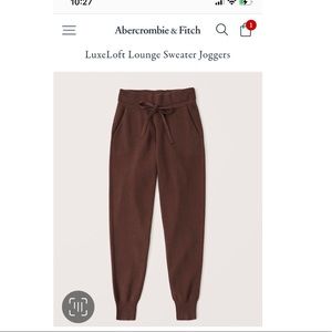 Abercrombie Luxeloft lounge sweater joggers